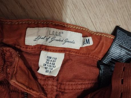Chlapčenské menčestráky, h&m,110