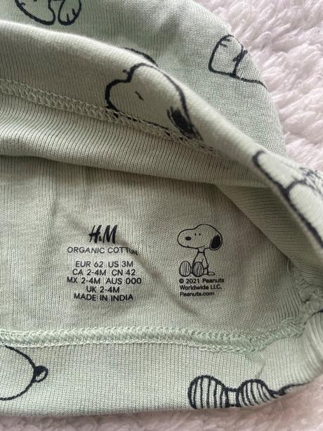 Zelenkasta suprava snoopy h&m, h&m,62