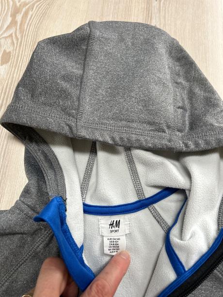 Flisova mikina, h&m,140
