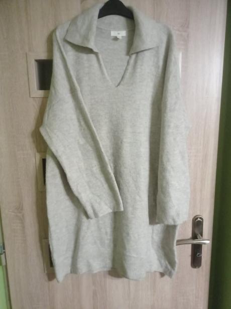 Oversize pletené šaty h&m, h&m,s