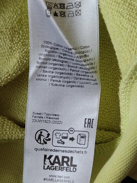 Karl lagerfeld originál dámska štýlová mikina, m