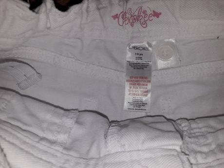 Biele kraťasy, cherokee,128