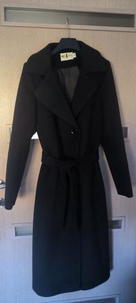 Dlhý kabát na zimu, s