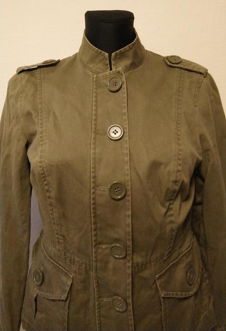 Dámska olivová bundička, laura scott, xs