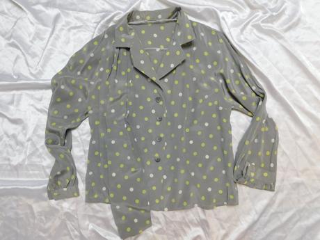 Reine seide bodkovana hodvabna bluzka, 42