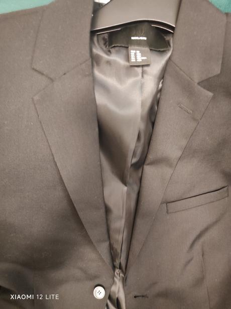 Pánske čierne sako hm, h&m,<50