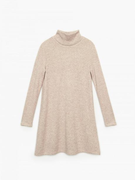Úpletové šaty/svetrík s rolákom, s