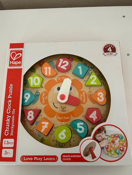 Hape nove detske puzzle hodiny od 36 mesiacov, 