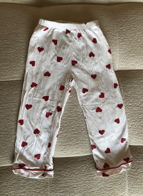 Biele srdiečkové pyžamo h&m, 92, h&m,92