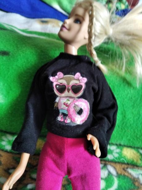 Tričko dlhy rukav pre barbbie,