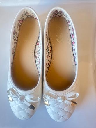 Biele topanky balerinky, 37
