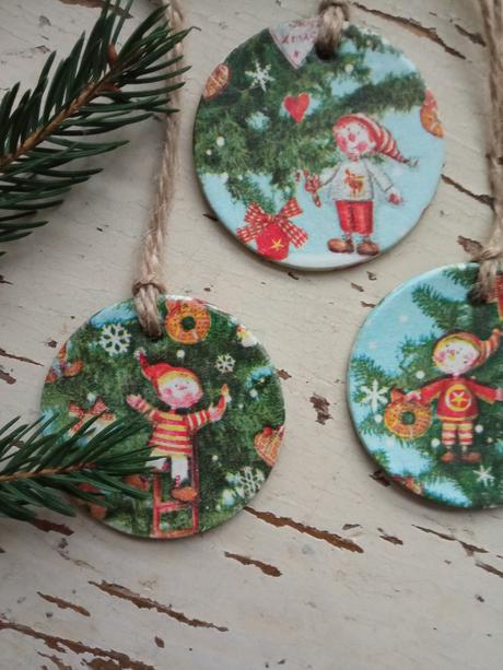 Vianočné ozdoby škriatok 3ks,