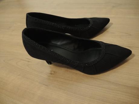 Čierne semišové lodičky, graceland,40