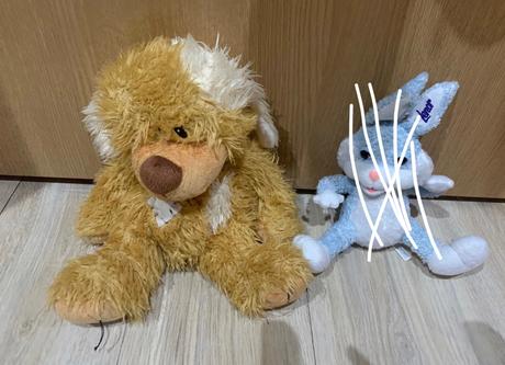 Plysaky zajko lenor a psik,