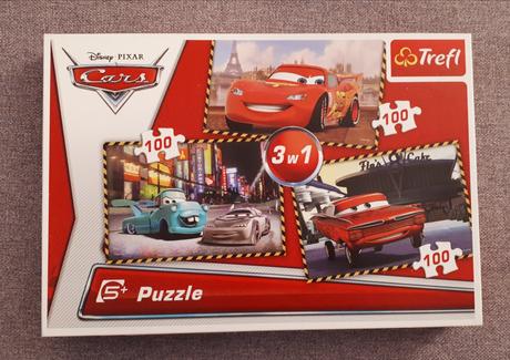 Puzzle, 3 obrázky, cars,