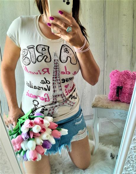 Tričko paris-m/l, m