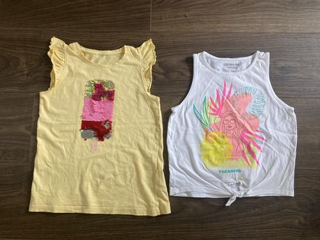 2 ks tričká, lindex,134