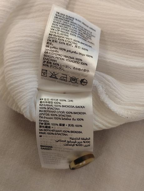 Dámsky biely crop top, h&m, l/xl, h&m,xl