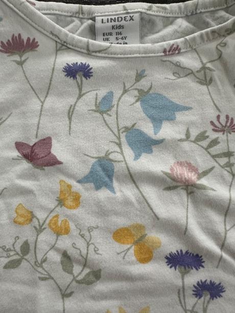 Tričko s kvietkami, lindex,116