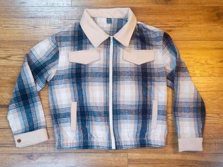 Károvaná mikino-bundička, 38