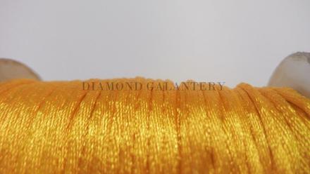 Saténová šnúrka 2,5 mm žltá,