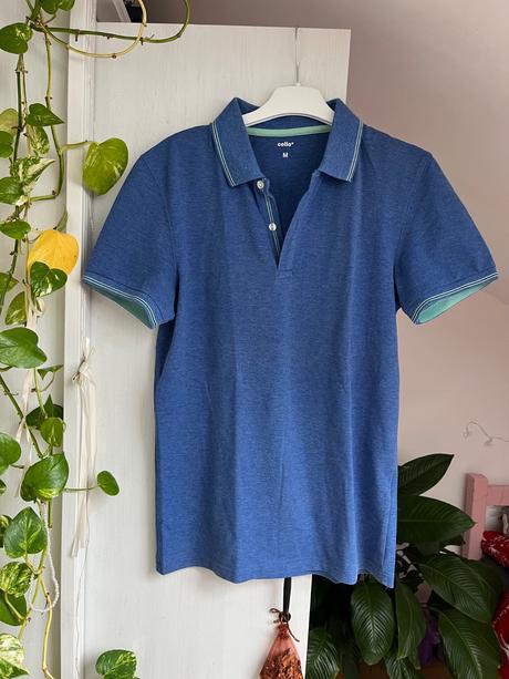 Modré tričko/ polokošeľa modrá, s