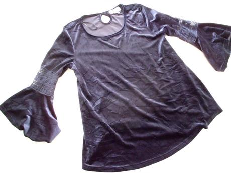 Tričlo-blúzka zamat s-m, m