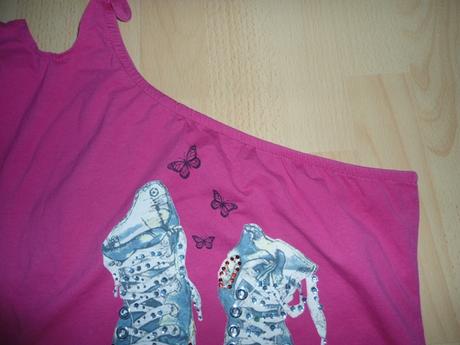 Tmavoruzove tricko - cez rameno, m