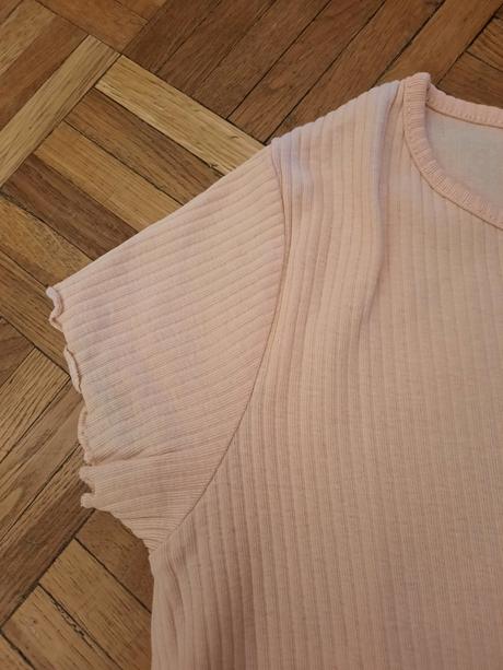 Dievčenské rebrované tričko, h&m,134