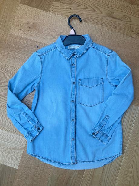 Riflová košela zara girls, zara,122