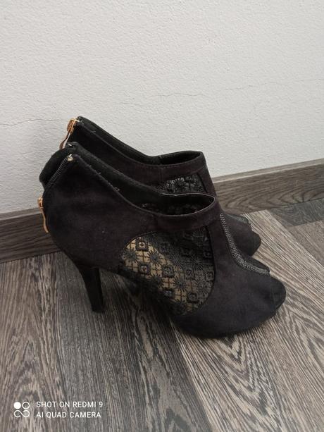 Semišová vysoké topánky, 38
