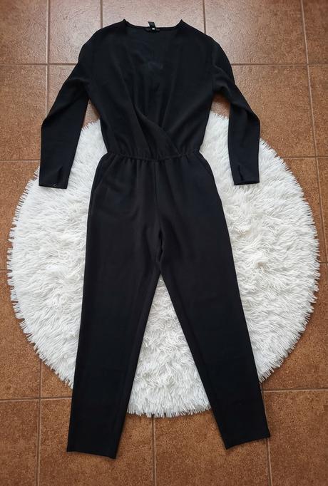 Elegantný čierny overal h&m, h&m,xs