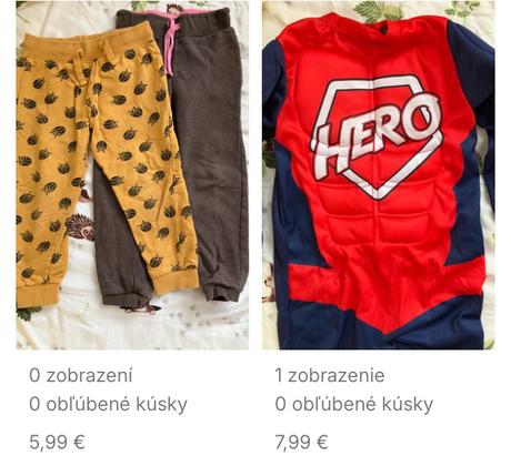 Balík oblečenia pre chlapca 104, 104–116