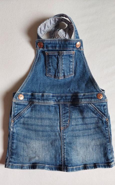 Riflove šaty sukňa na traky 86, h&m,86