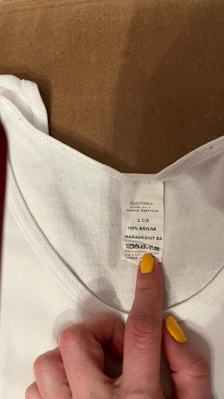 Bavlnené tielka, slovenka,158