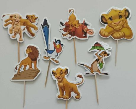 Tortový zápich leví kráľ (15ks),