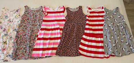 6x šaty, h&m,122