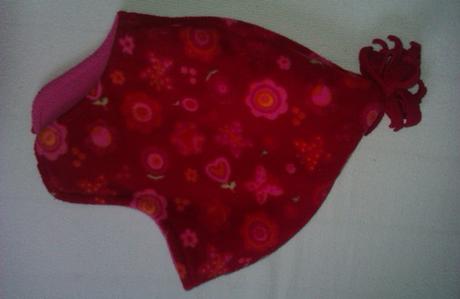 Podšitá červená vzorovaná čiapka 1,5-3 (6) r., h&m,92