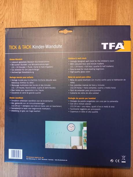 Detské nástenné hodiny, 