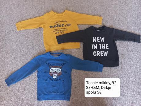 3 tensie mikiny, 92, h&m,92