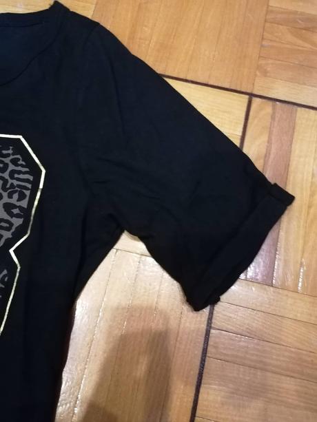 Čierne dámske tričko, s