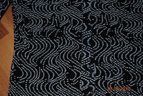 Čierno-biela plisovaná blúzka f&f, 36