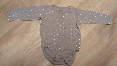 Bordove+bodkovane body +2x suknicky, h&m,80