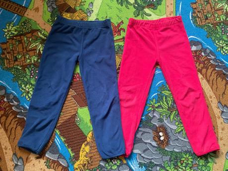 Dvoje flisove nohavice, tchibo,116
