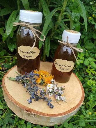 Bylinkáčik-bylinkový sirup,