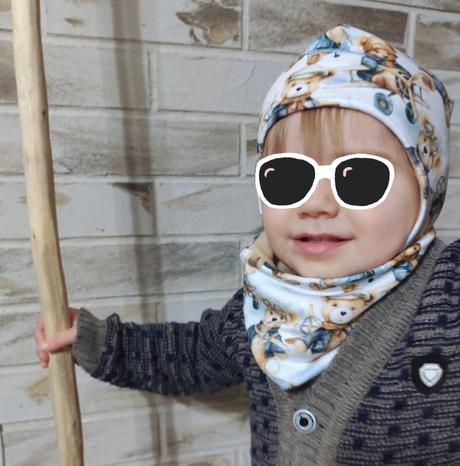 Čiapka a nákrčník s medvedikmi, 86 / 92