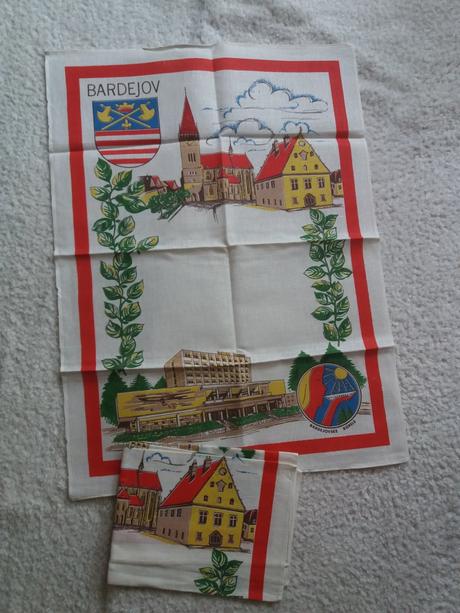 Retro obrus vianoce, 