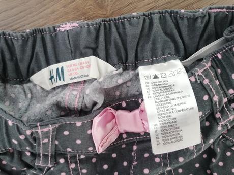 Nohavice so srdiečkami veľ 110, h&m,110