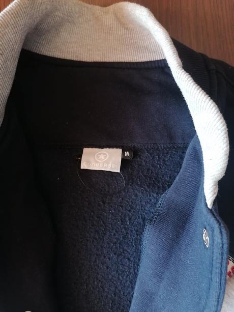 Pánska mikina na zapínanie, converse,m