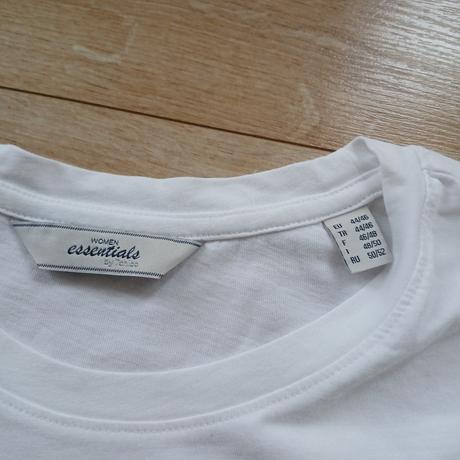 Biele tričko s nápisom happy, tchibo,46